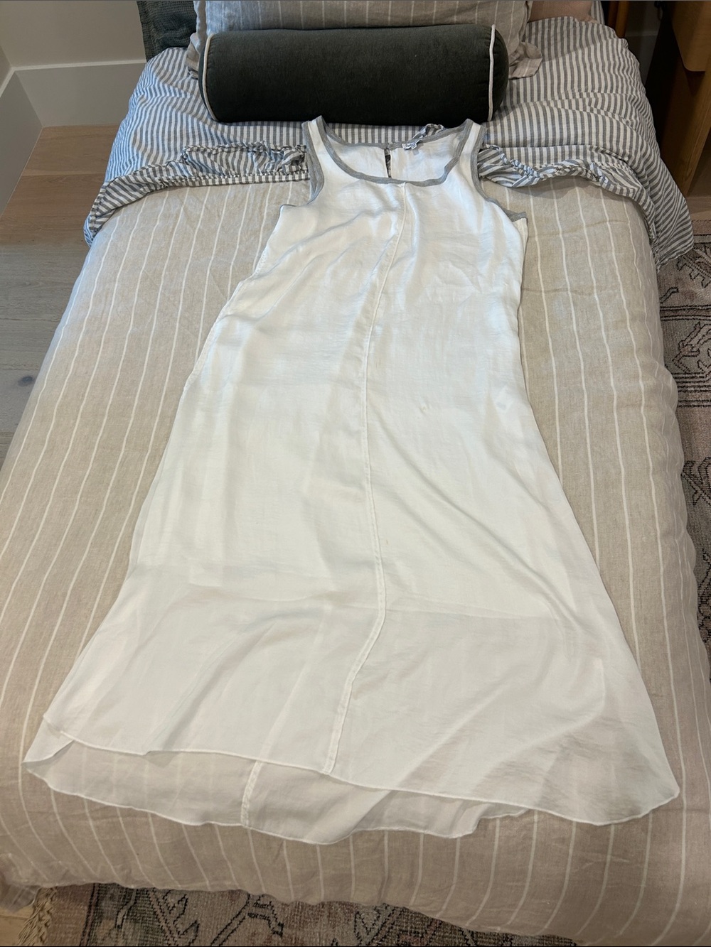Women's White Slip Dress - Lightweight Sleepwear
